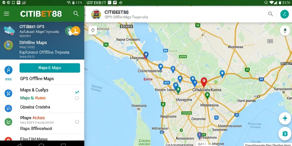 Antarmuka GPS Offline Maps yang mudah digunakan di CITIBET88.