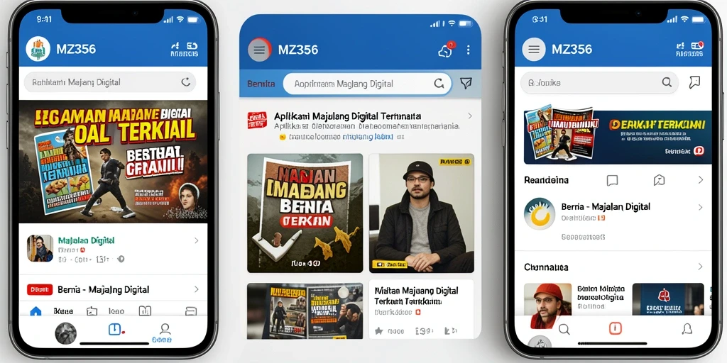 Antarmuka MZ356 yang menarik dengan berita terbaru.