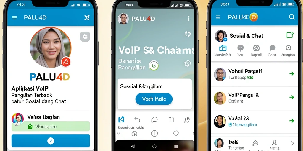 Antarmuka PALU4D menampilkan fitur VoIP Panggilan yang intuitif dan mudah digunakan.